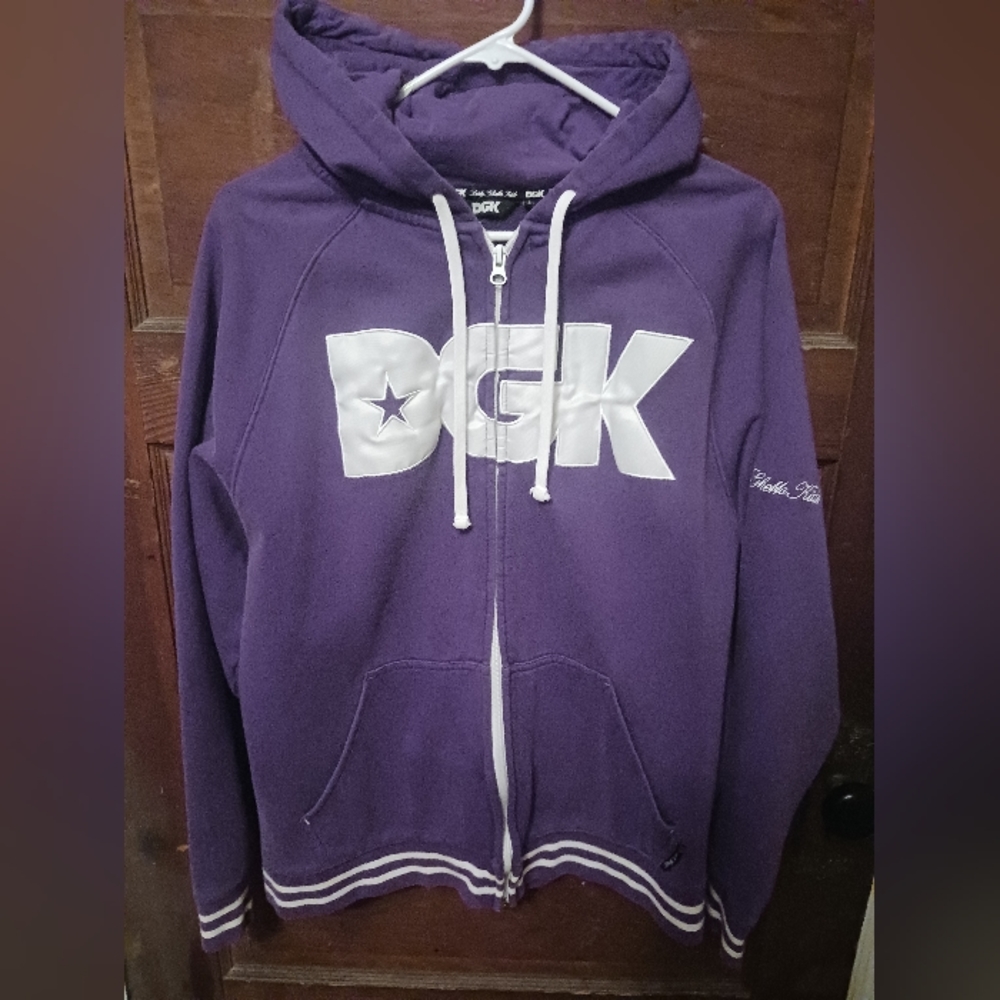 Sz large dgk rare purple zipup hoodie pre owned